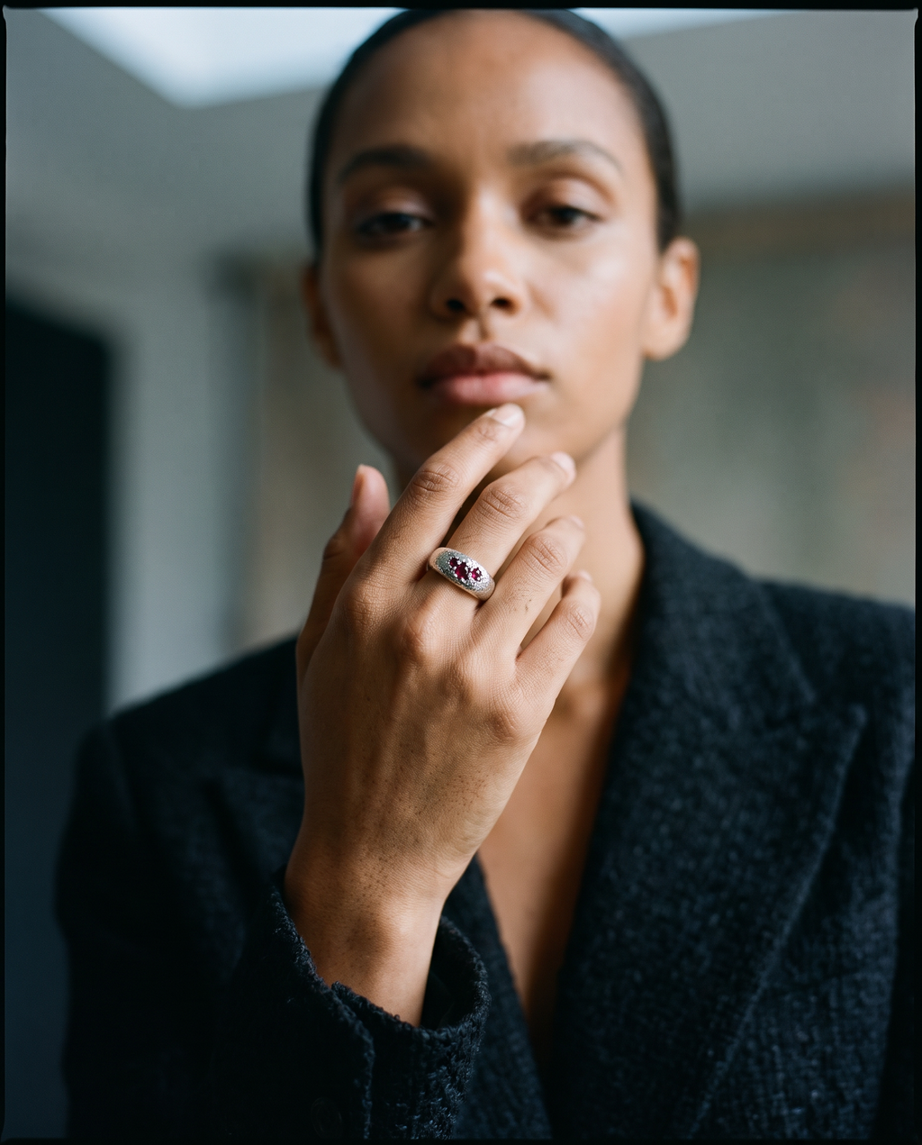 Triple Stone Ring